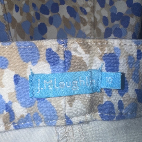 EUC J. McLaughlin Lexi Watercolor Dot Print Jeans Size 10 - Picture 3 of 6